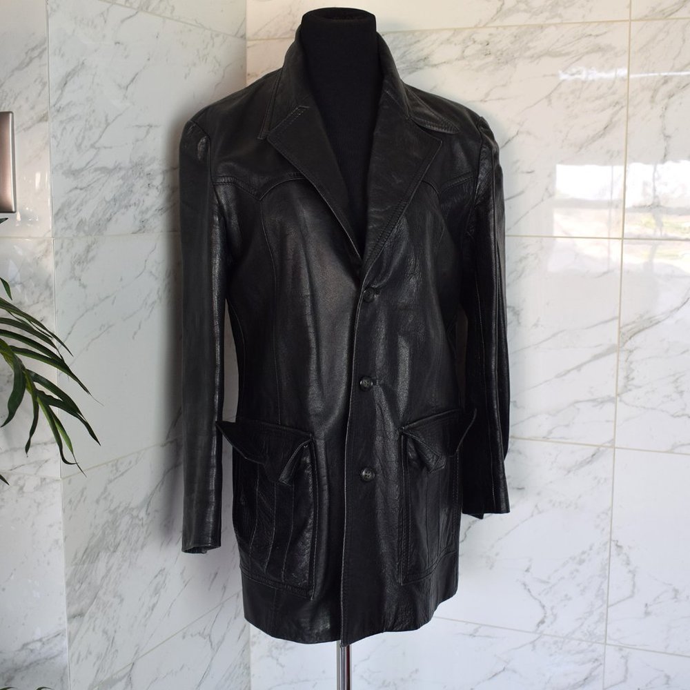 Vintage Silverwoods Leather Jacket Coat Spain